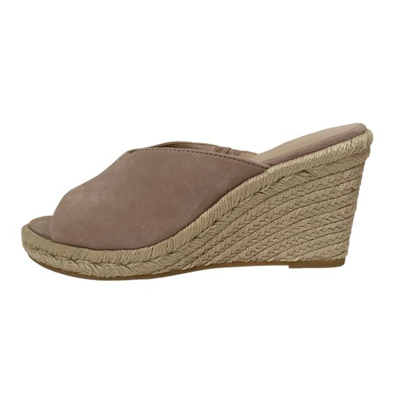Stuart Weitzman Marabella Pink Suede Slip On Espadrille Wedges - Picture 3 of 8